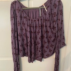 Free People Purple Long Sleeve